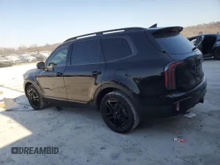 2024 Kia Telluride SX X-Line with VIN 5XYP5DGCXRG502514, listed as a Copart auction lot 48963985 with 20,560 mi miles and Salvage Title. Bid and sale history available at carsss.com. Image 2.