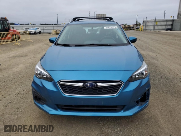 2019 Subaru Impreza Premium with VIN 4S3GTAC67K3755496, listed as a Copart auction lot 59822525 with 80,259 mi miles and Salvage title. Bid and sale history available at DreamBid. Image 5.