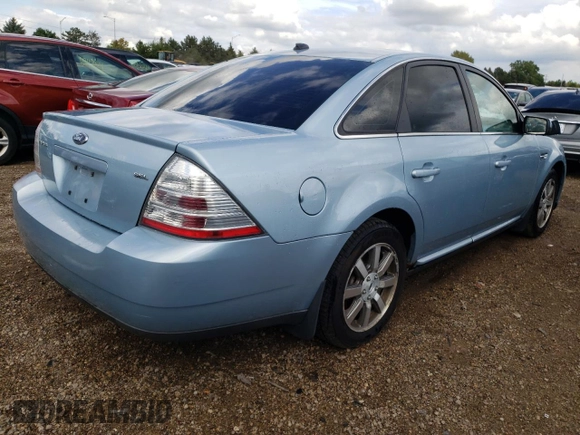 2008 Ford Taurus SEL with VIN 1FAHP24W98G126522, listed as a Copart auction lot 69154734 with 0 mi miles and Salvage Title. Bid and sale history available at carsss.com. Image 3.