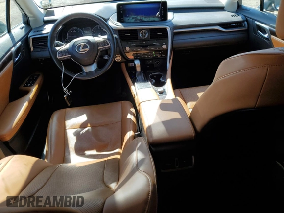 2022 Lexus RX 350 with VIN 2T2HZMDA7NC322095, listed as a Copart auction lot 49484325 with 124,042 mi miles and Salvage Title. Bid and sale history available at DreamBid. Image 8.