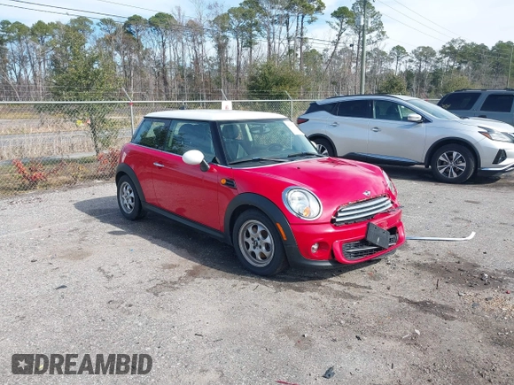 2012 MINI Hardtop with VIN WMWSU3C59CT260497, listed as a IAAI auction lot 41366741 with 123,498 mi miles and . Bid and sale history available at DreamBid. Image 1.