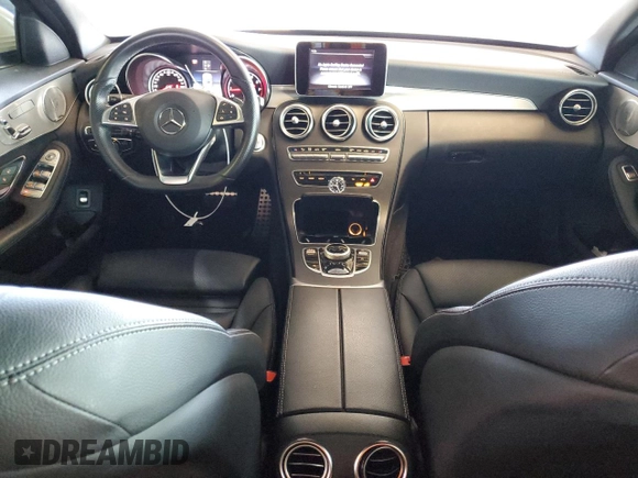 2018 Mercedes-Benz C 300 with VIN 55SWF4JB9JU280132, listed as a Copart auction lot 61803625 with 44,298 mi miles and Salvage title. Bid and sale history available at DreamBid. Image 8.