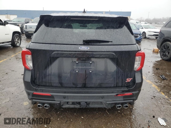 2022 Ford Explorer ST z VIN 1FM5K8GC7NGA49592, wystawiony jako Copart lot #51261825 z przebiegiem Nie podano mil oraz Czysty tytuł • Clean title. Historia ofert i sprzedaży dostępna na DreamBid. Obrazek 6.