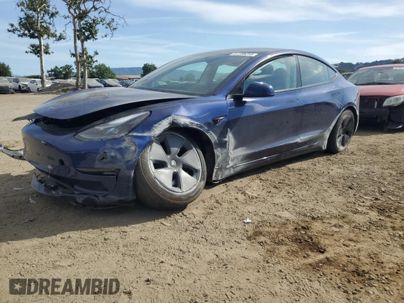 2023 Tesla Model 3 с VIN 5YJ3E1EA2PF606594, выставлен на аукционе Copart как лот 57288255 с пробегом 27 848 миль миль и Списание • Salvage title. История ставок и продаж доступна на DreamBid. Изображение 1.