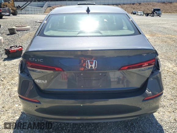 2022 Honda Civic Sedan LX with VIN 2HGFE2F2XNH548124, listed as a Copart auction lot 48738485 with 66,437 mi miles and Salvage Title. Bid and sale history available at carsss.com. Image 6.