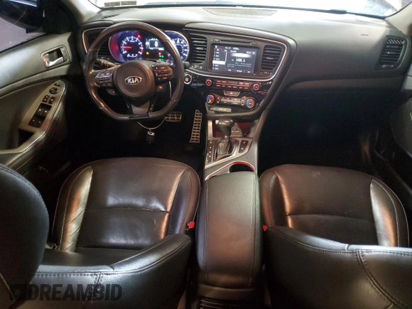 2015 Kia Optima SX Turbo with VIN 5XXGR4A63FG444995, listed as a Copart auction lot 52419465 with 67,249 mi miles and Salvage title. Bid and sale history available at DreamBid. Image 8.