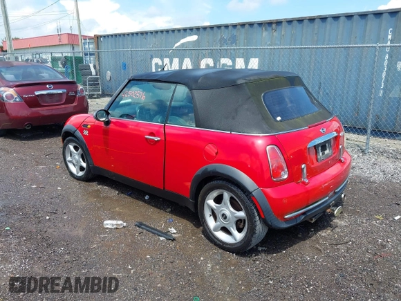 2005 MINI Convertible with VIN WMWRF33445TF61684, listed as a IAAI auction lot 42502576 with 230,939 mi miles and . Bid and sale history available at DreamBid. Image 3.