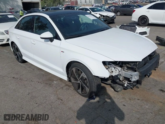 2020 Audi A3 Sedan S line Premium with VIN WAUBEGFF0LA057518, listed as a IAAI auction lot 41479810 with 29,201 mi miles. Bid and sale history available at carsss.com. Image 1.