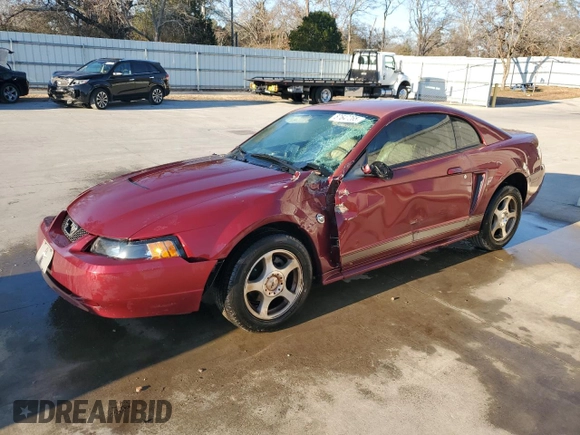 2004 Ford Mustang Standard with VIN 1FAFP40424F127406, listed as a Copart auction lot 87647265 with 203,350 mi miles and Salvage Title. Bid and sale history available at carsss.com. Image 1.