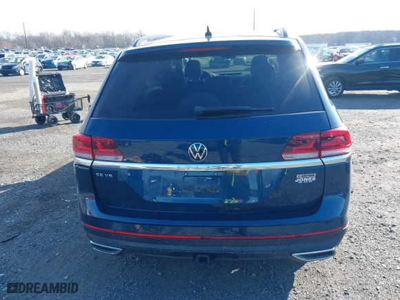 2021 Volkswagen Atlas 3.6L V6 SE w/Technology with VIN 1V2HR2CA1MC559181, listed as a IAAI auction lot 41606635 with 42,890 mi miles. Bid and sale history available at carsss.com. Image 16.