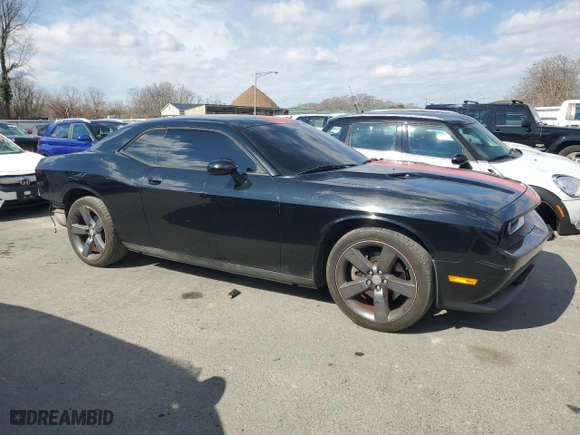 2012 Dodge Challenger SXT with VIN 2C3CDYAG1CH295111, listed as a Copart auction lot 46414165 with 129,840 mi miles and Salvage Title. Bid and sale history available at carsss.com. Image 4.