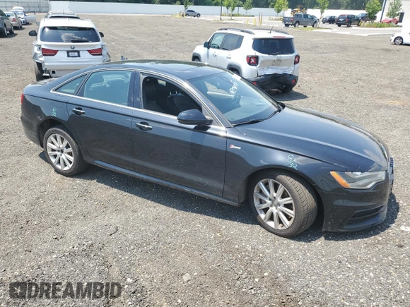 2015 Audi A6 Prestige with VIN WAUHGAFC1FN007148, listed as a Copart auction lot 61080435 with 123,739 mi miles and Salvage title. Bid and sale history available at DreamBid. Image 4.