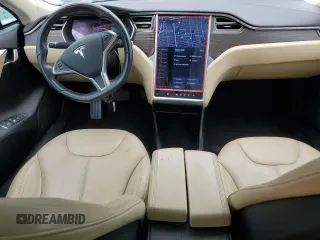 2014 Tesla Model S 60 with VIN 5YJSA1H16EFP51363, listed as a Copart auction lot 59960075 with 106,338 mi miles and Clean title. Bid and sale history available at DreamBid. Image 8.
