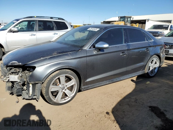 2017 Audi S3 Premium Plus with VIN WAUB1GFF0H1012582, listed as a Copart auction lot 43640435 with 65,254 mi miles and Salvage Title. Bid and sale history available at carsss.com. Image 1.