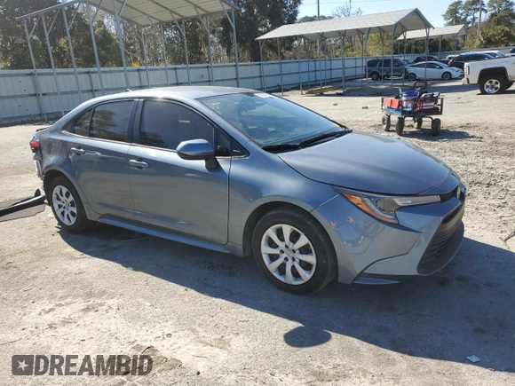 2023 Toyota Corolla LE with VIN JTDB4MEE1P3009369, listed as a Copart auction lot 43608735 with 52,551 mi miles and Salvage Title. Bid and sale history available at carsss.com. Image 4.