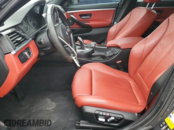 2017 BMW 4 Series 440i xDrive with VIN WBA4E5C53HG189279, listed as a Copart auction lot 89163565 with 56,449 mi miles and Salvage Title. Bid and sale history available at carsss.com. Image 7.