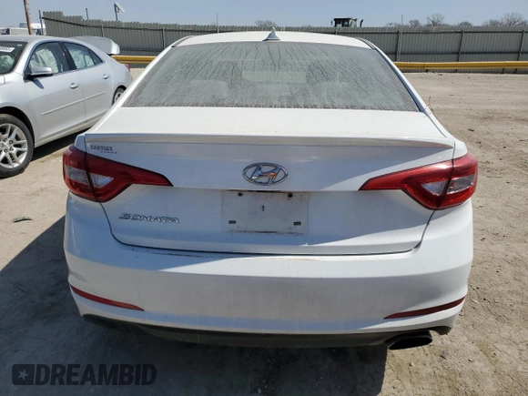 2016 Hyundai Sonata SE with VIN 5NPE24AF7GH331469, listed as a Copart auction lot 49124285 with 136,221 mi miles and Salvage Title. Bid and sale history available at DreamBid. Image 6.
