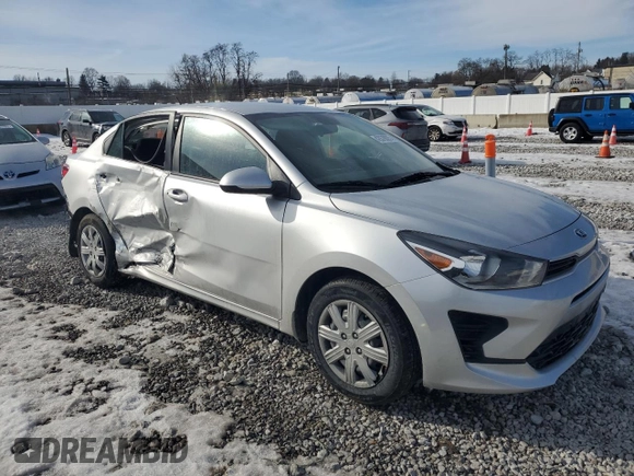 2021 Kia Rio LX with VIN 3KPA24AD7ME403610, listed as a Copart auction lot 42878025 with 52,335 mi miles and Salvage Title. Bid and sale history available at carsss.com. Image 4.