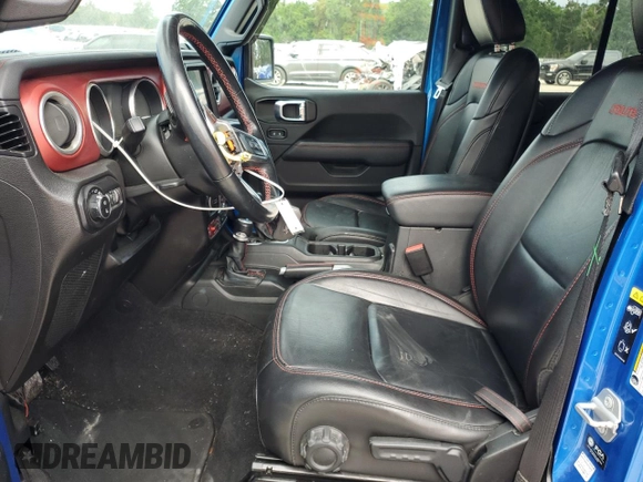 2022 Jeep Gladiator Rubicon with VIN 1C6JJTBG4NL111323, listed as a Copart auction lot 58772405 with 25,997 mi miles and Salvage title. Bid and sale history available at DreamBid. Image 7.