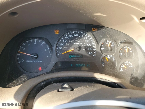 2004 Chevrolet TrailBlazer LS with VIN 1GNDS13S342355471, listed as a Copart auction lot 43634735 with 228,836 mi miles and Salvage Title. Bid and sale history available at carsss.com. Image 9.