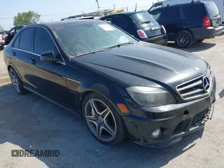 2010 Mercedes-Benz C C 63 AMG with VIN WDDGF7HB9AF438001, listed as a IAAI auction lot 42163284 with 105,544 mi miles. Bid and sale history available at carsss.com. Image 1.