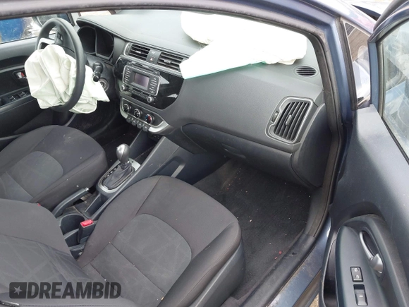 2016 Kia Rio LX with VIN KNADM4A38G6684838, listed as a IAAI auction lot 41283300 with 64,530 mi miles. Bid and sale history available at carsss.com. Image 5.