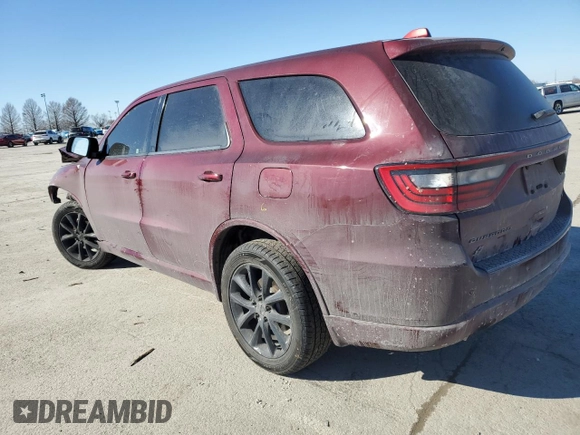 2018 Dodge Durango GT with VIN 1C4RDJDG4JC393672, listed as a Copart auction lot 42626405 with 86,356 mi miles and Salvage Title. Bid and sale history available at DreamBid. Image 2.