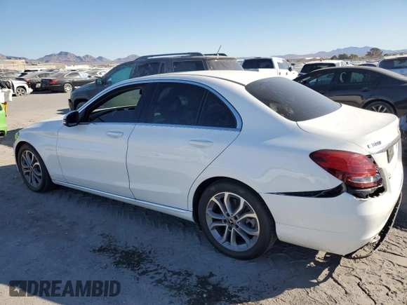2018 Mercedes-Benz C 300 with VIN 55SWF4JB2JU273443, listed as a Copart auction lot 43762185 with 69,137 mi miles and Salvage Title. Bid and sale history available at DreamBid. Image 2.