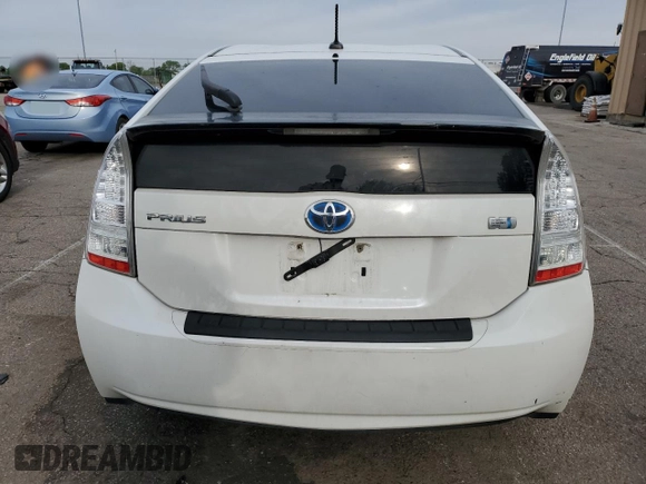 2010 Toyota Prius II with VIN JTDKN3DU2A0124801, listed as a Copart auction lot 55860125 with 188,112 mi miles and Clean Title. Bid and sale history available at DreamBid. Image 6.