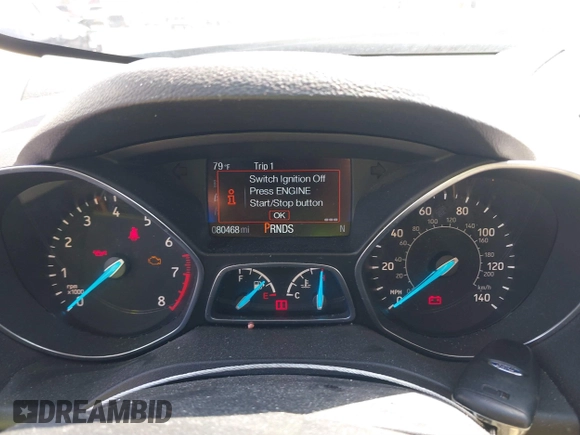 2019 Ford Escape SEL with VIN 1FMCU9HD2KUB52835, listed as a IAAI auction lot 41791321 with 80,468 mi miles and . Bid and sale history available at DreamBid. Image 7.