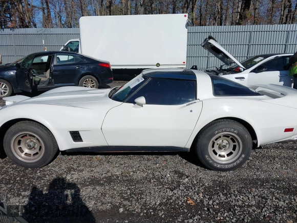 1981 Chevrolet Corvette with VIN 1G1AY8768BS418361, listed as a IAAI auction lot 41851046 with 72,559 mi miles. Bid and sale history available at carsss.com. Image 15.