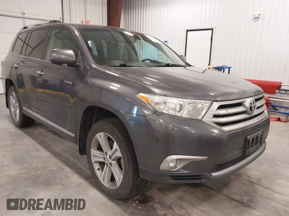 2012 Toyota Highlander Limited with VIN 5TDDK3EH1CS163589, listed as a IAAI auction lot 42598666 with 149,078 mi miles and . Bid and sale history available at DreamBid. Image 1.