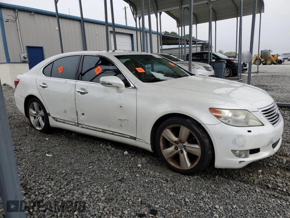 2012 Lexus LS 460 with VIN JTHBL5EF5C5110672, listed as a Copart auction lot 58844805 with 139,485 mi miles and Salvage title. Bid and sale history available at DreamBid. Image 4.