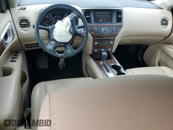 2017 Nissan Pathfinder Platinum with VIN 5N1DR2MN0HC613086, listed as a Copart auction lot 58055945 with 165,759 mi miles and Salvage title. Bid and sale history available at DreamBid. Image 8.
