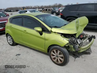 2013 Ford Fiesta SE with VIN 3FADP4EJ5DM192076, listed as a Copart auction lot 50008355 with 0 mi miles and Salvage Title. Bid and sale history available at carsss.com. Image 4.