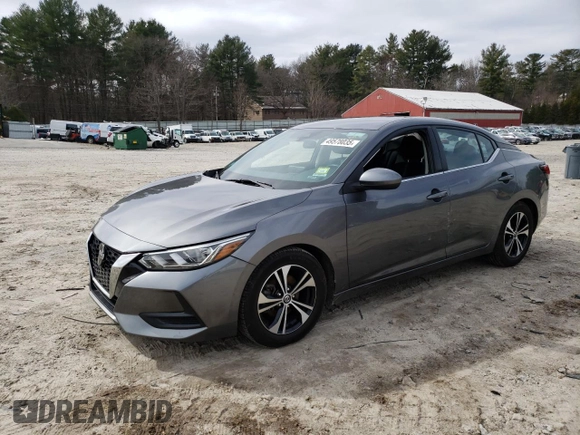 2021 Nissan Sentra SV with VIN 3N1AB8CVXMY255368, listed as a Copart auction lot 49578035 with 72,232 mi miles and Salvage Title. Bid and sale history available at DreamBid. Image 1.