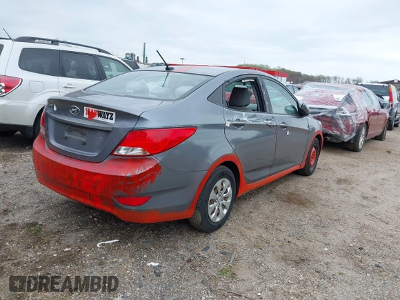 2016 Hyundai Accent SE with VIN KMHCT4AE0GU022357, listed as a IAAI auction lot 41900817 with 91,893 mi miles and . Bid and sale history available at DreamBid. Image 4.