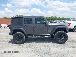 2018 Jeep Wrangler Unlimited Sport with VIN 1C4BJWDG4JL814233, listed as a IAAI auction lot 42112347 with 104,113 mi miles and . Bid and sale history available at DreamBid. Image 13.