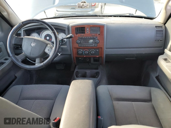 2005 Dodge Dakota SLT with VIN 1D7HE42KX5S314234, listed as a Copart auction lot 46480855 with 135,341 mi miles and Salvage Title. Bid and sale history available at carsss.com. Image 8.