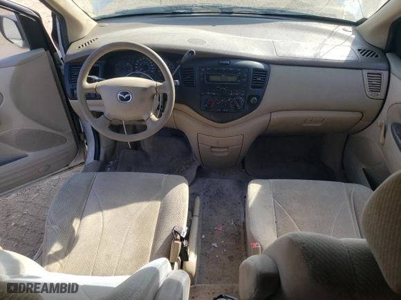 2001 Mazda MPV DX with VIN JM3LW28G010206405, listed as a Copart auction lot 75620144 with 124,517 mi miles and Clean Title. Bid and sale history available at carsss.com. Image 8.