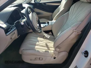 2023 Genesis G80 2.5T with VIN KMTGB4SC4PU144730, listed as a Copart auction lot 73025174 with 35,382 mi miles and Salvage Title. Bid and sale history available at carsss.com. Image 7.