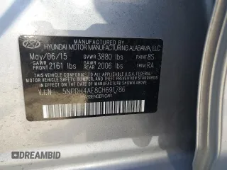 2016 Hyundai Elantra SE with VIN 5NPDH4AE8GH691786, listed as a Copart auction lot 64046225 with 143,154 mi miles and Salvage title. Bid and sale history available at DreamBid. Image 12.
