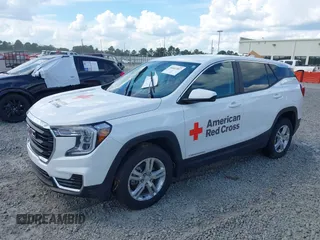2023 GMC Terrain SLE with VIN 3GKALTEG3PL210144, listed as a IAAI auction lot 40461807 with 1 mi miles. Bid and sale history available at carsss.com. Image 17.