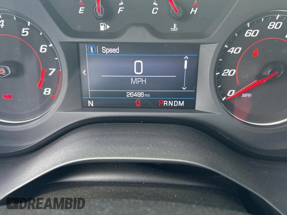 2021 Chevrolet Camaro 1LT with VIN 1G1FB1RS0M0109877, listed as a Copart auction lot 57296035 with 26,486 mi miles and Salvage title. Bid and sale history available at DreamBid. Image 8.