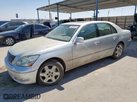 2005 Lexus LS 430 z VIN JTHBN36FX50176616, wystawiony jako Copart lot #58240375 z przebiegiem 96 911 mil mil oraz Szkoda całkowita • Salvage title. Historia ofert i sprzedaży dostępna na DreamBid. Obrazek 1.