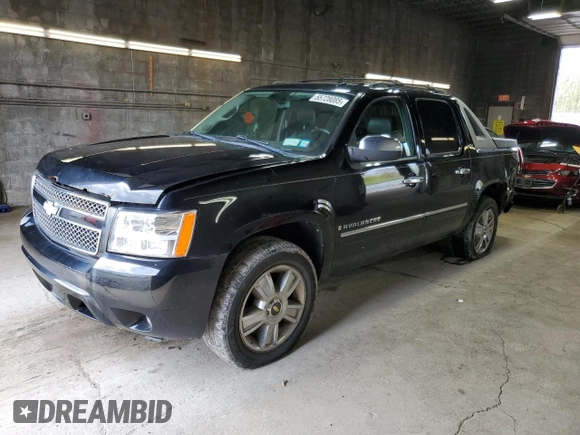 2009 Chevrolet Avalanche LTZ z VIN 3GNFK32099G228064, wystawiony jako Copart lot #55728085 z przebiegiem 162 389 mil mil oraz Szkoda całkowita • Salvage title. Historia ofert i sprzedaży dostępna na DreamBid. Obrazek 1.