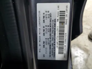 2014 Mazda 3 i Touring with VIN JM1BM1V75E1143911, listed as a Copart auction lot 54443275 with Not Provided miles and Salvage Title. Bid and sale history available at DreamBid. Image 12.