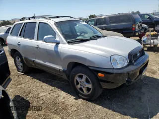 2004 Hyundai Santa Fe GLS with VIN KM8SC13E14U730278, listed as a Copart auction lot 63551294 with 100,583 mi miles and Salvage Title. Bid and sale history available at carsss.com. Image 4.