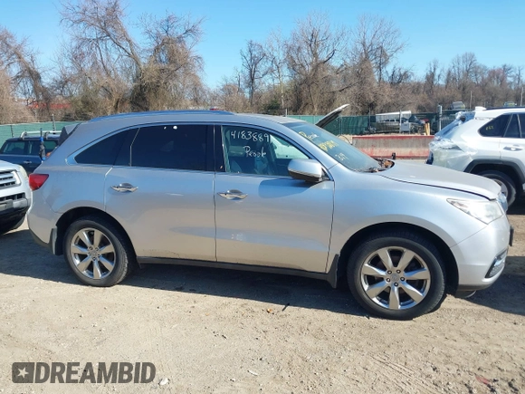 2014 Acura MDX Advance with VIN 5FRYD4H87EB038972, listed as a IAAI auction lot 41838819 with 145,587 mi miles and . Bid and sale history available at DreamBid. Image 13.