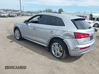 2018 Audi Q5 Premium Plus with VIN WA1BNAFYXJ2235843, listed as a IAAI auction lot 41790130 with 129,282 mi miles. Bid and sale history available at carsss.com. Image 3.
